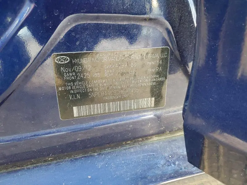 2013 HYUNDAI SONATA GLS  