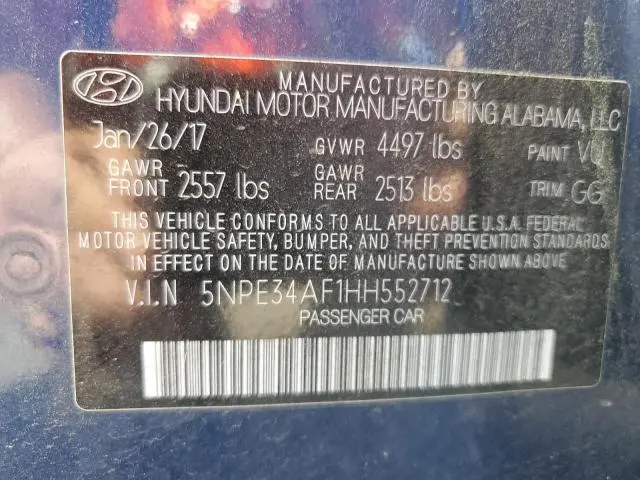 2017 HYUNDAI SONATA SPORT  