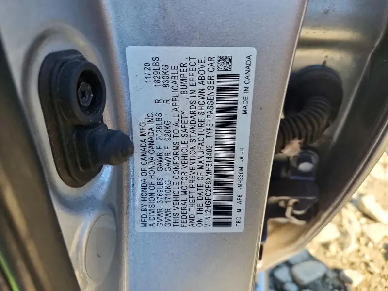 2021 HONDA CIVIC LX  