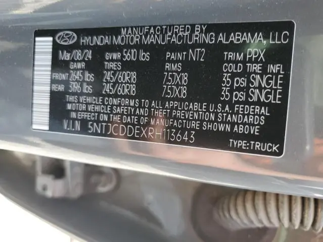 2024 HYUNDAI SANTA CRUZ SEL