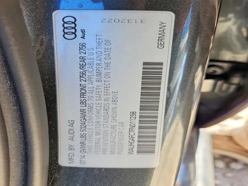 2015 AUDI A6 PRESTIGE  