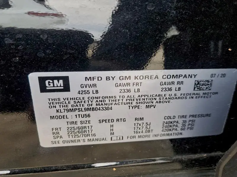 2021 CHEVROLET TRAILBLAZER LT  