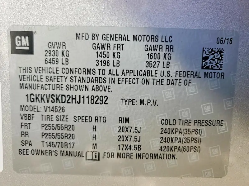 2017 GMC ACADIA LIMITED SLT-2  