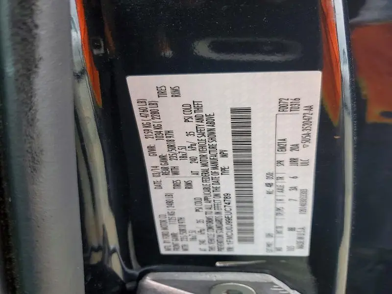 2014 FORD ESCAPE TITANIUM  
