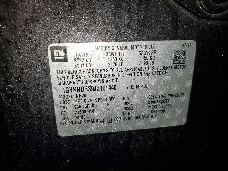 2018 CADILLAC XT5 LUXURY  