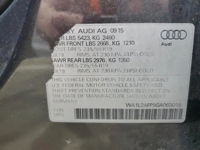 2016 AUDI Q5 PREMIUM PLUS  