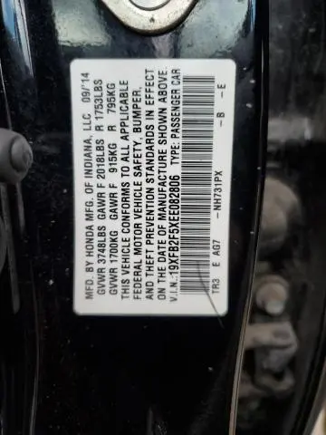 2014 HONDA CIVIC LX