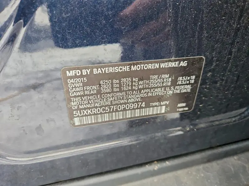 2015 BMW X5 XDRIVE35I  