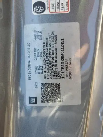 2021 CHEVROLET CAMARO LS  