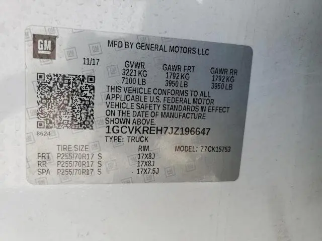 2018 CHEVROLET SILVERADO K1500 LT  