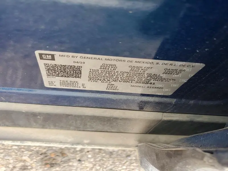 2019 CHEVROLET EQUINOX LT  