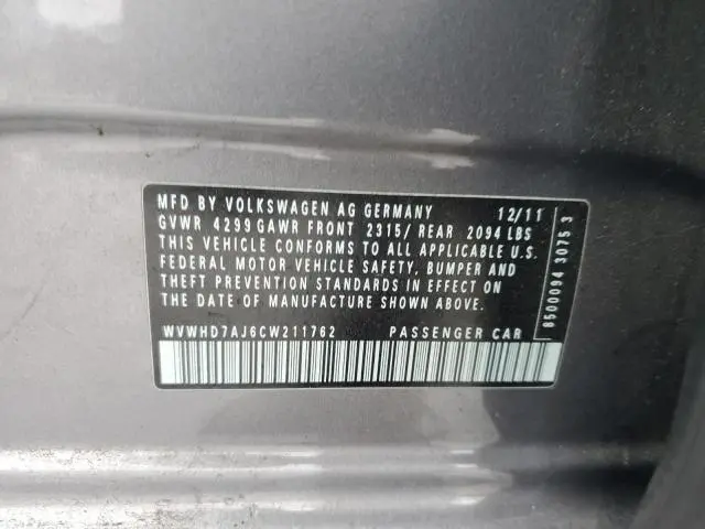 2012 VOLKSWAGEN GTI   