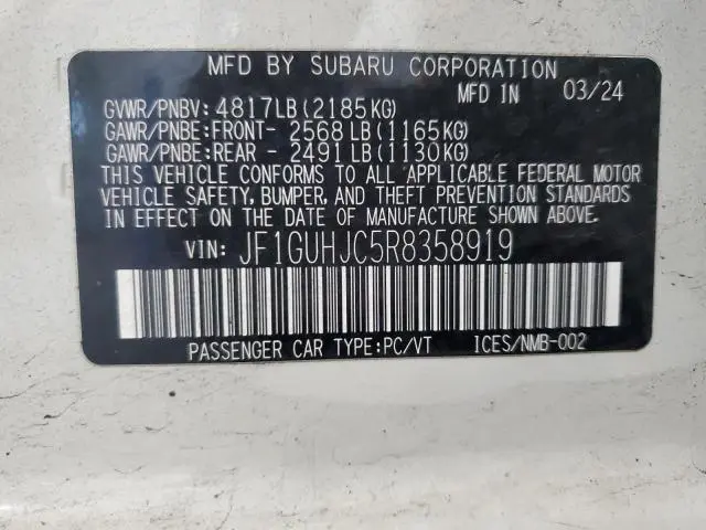 2024 SUBARU IMPREZA RS  