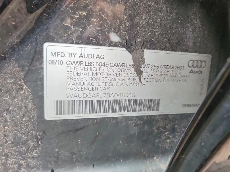 2011 AUDI S4 PREMIUM PLUS  