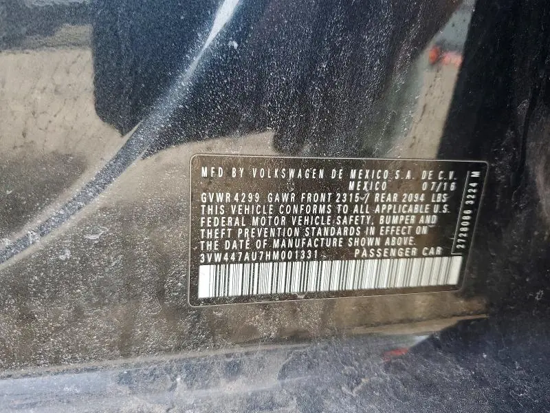 2017 VOLKSWAGEN GTI S  