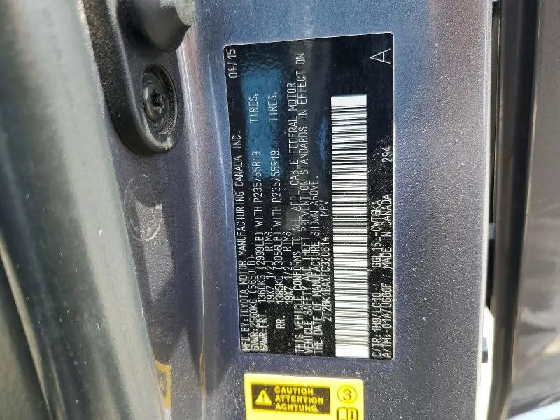 2015 LEXUS RX 350 BASE  