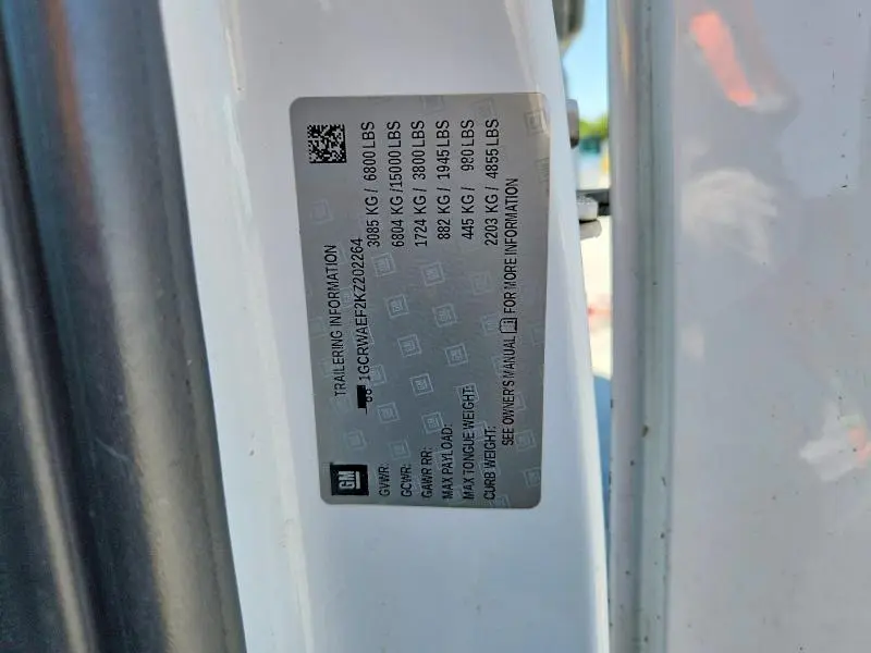 2019 CHEVROLET SILVERADO C1500  