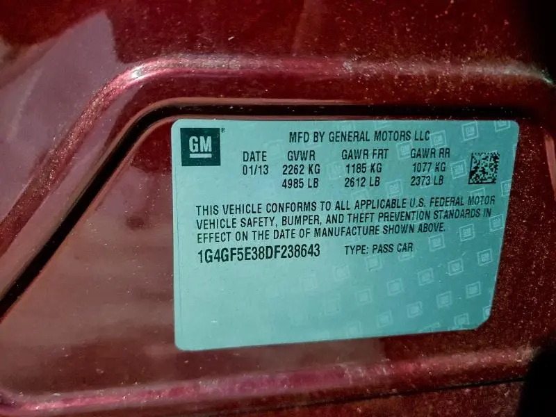 2013 BUICK LACROSSE PREMIUM  