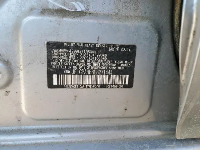 2014 SUBARU IMPREZA LIMITED  
