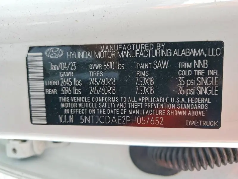2023 HYUNDAI SANTA CRUZ SEL  