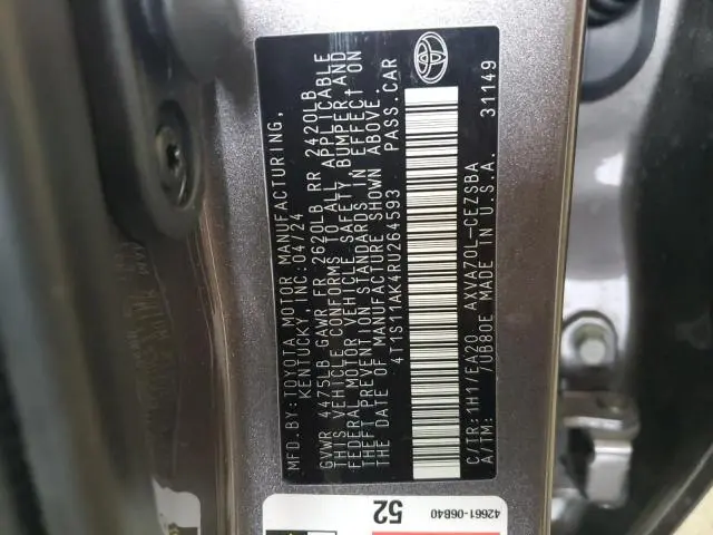 2024 TOYOTA CAMRY SE NIGHT SHADE  