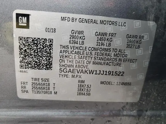 2018 BUICK ENCLAVE ESSENCE  