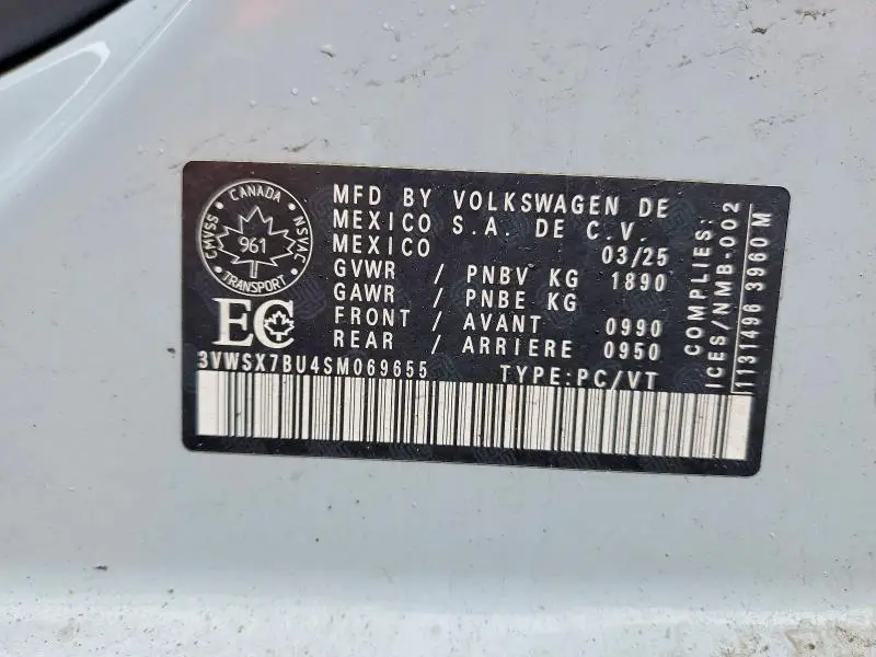 2025 VOLKSWAGEN JETTA COMFORTLINE  