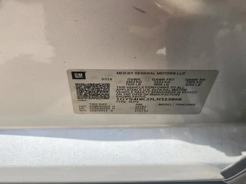 2020 CADILLAC ESCALADE ESV LUXURY  