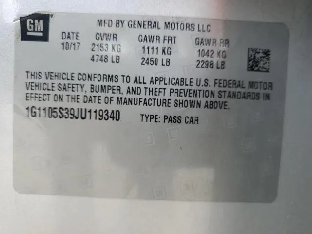 2018 CHEVROLET IMPALA LT