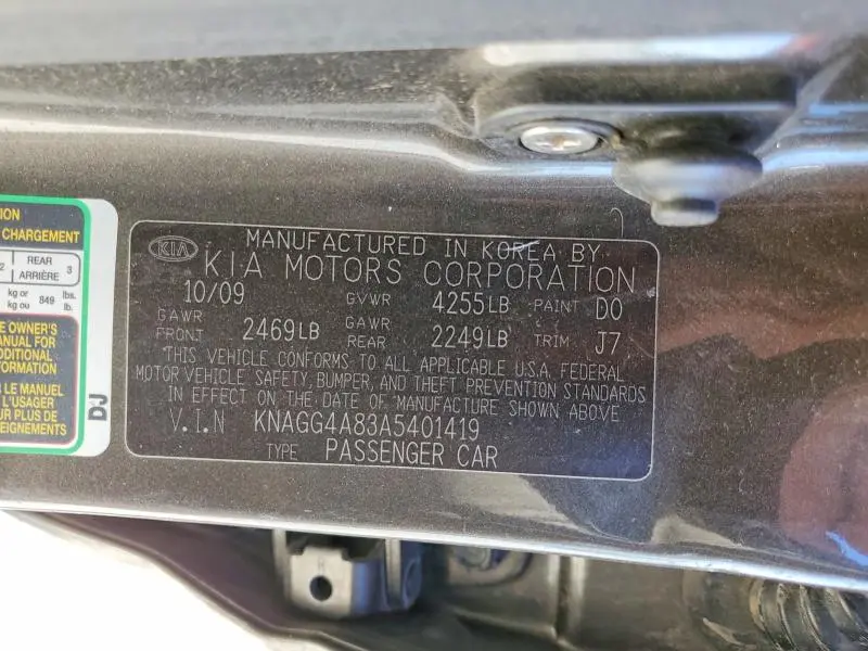 2010 KIA OPTIMA LX  