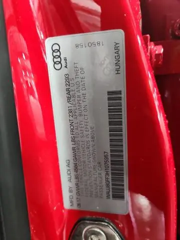 2017 AUDI A3 PREMIUM PLUS  