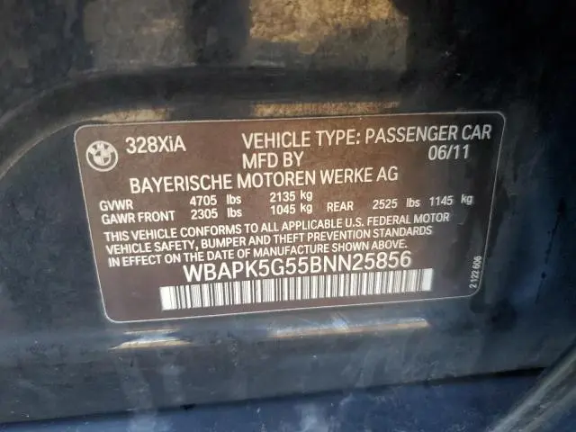 2011 BMW 328 XI SULEV