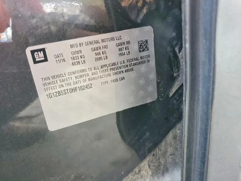 2017 CHEVROLET MALIBU LS (1LS)  