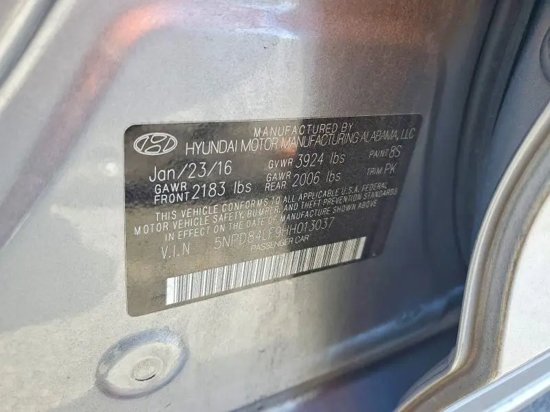 2017 HYUNDAI ELANTRA SE  