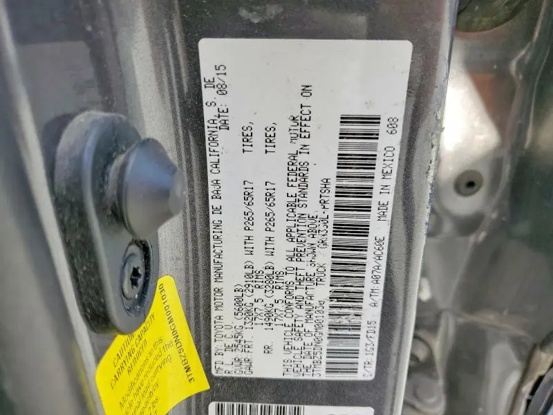 2016 TOYOTA TACOMA DOUBLE CAB  