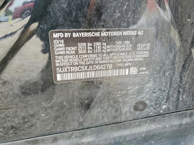 2018 BMW X3 XDRIVE30I  