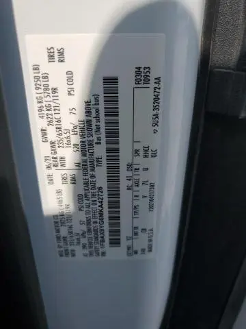 2021 FORD TRANSIT T-350  