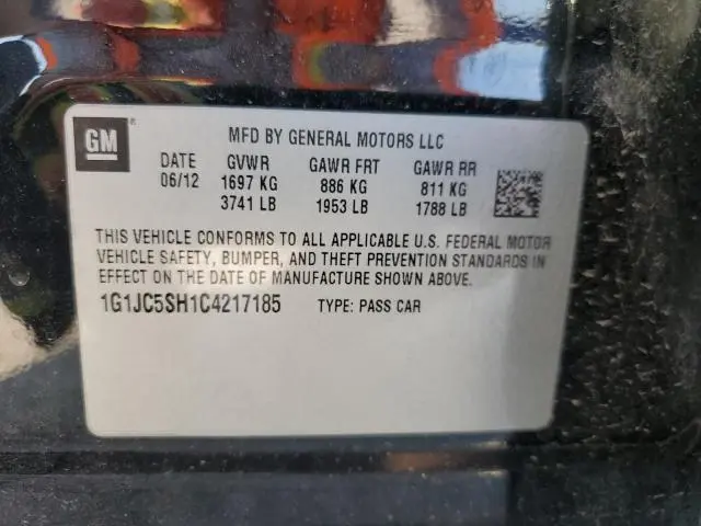 2012 CHEVROLET SONIC LT  