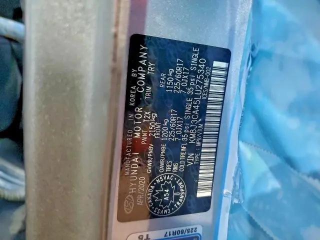 2020 HYUNDAI TUCSON LIMITED  