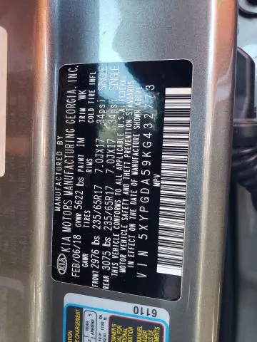 2019 KIA SORENTO LX  