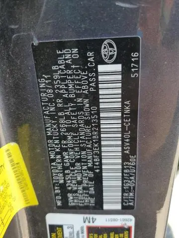 2011 TOYOTA CAMRY BASE  