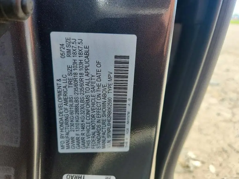 2024 HONDA ODYSSEY EXL  