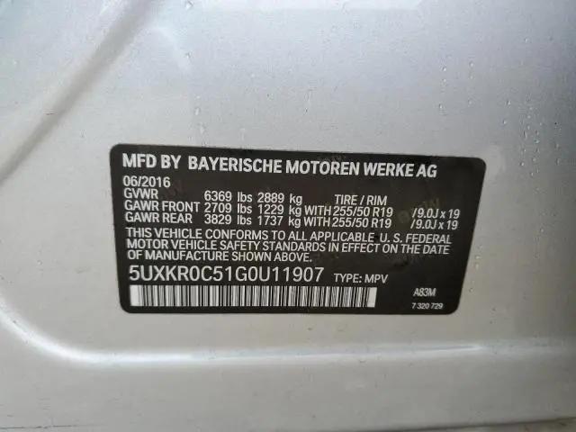 2016 BMW X5 XDRIVE35I  