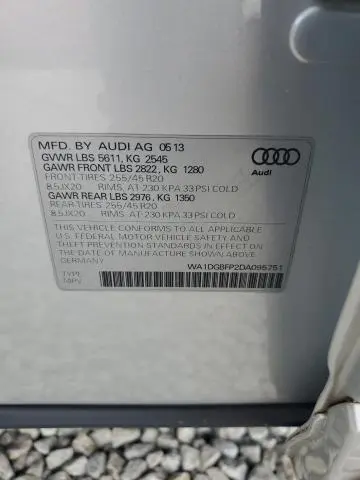 2013 AUDI Q5 PREMIUM PLUS  