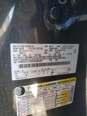 2019 FORD EXPEDITION XLT  