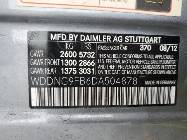 2013 MERCEDES-BENZ S 400  