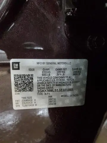 2018 GMC ACADIA SLT-1  