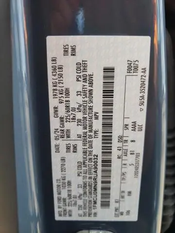 2024 FORD ESCAPE ST LINE