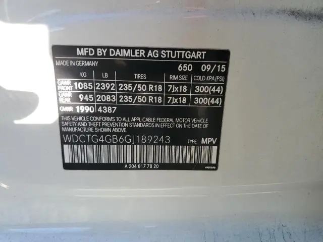 2016 MERCEDES-BENZ GLA 250 4MATIC  