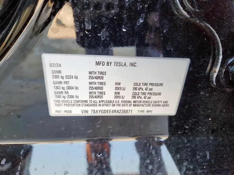 2024 TESLA MODEL Y   